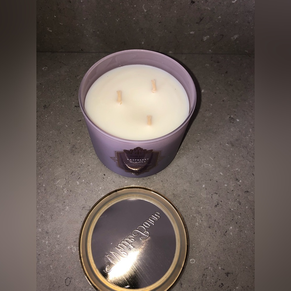 🔥NEW! Raspberry Mimosa 3Wick Candle 💜